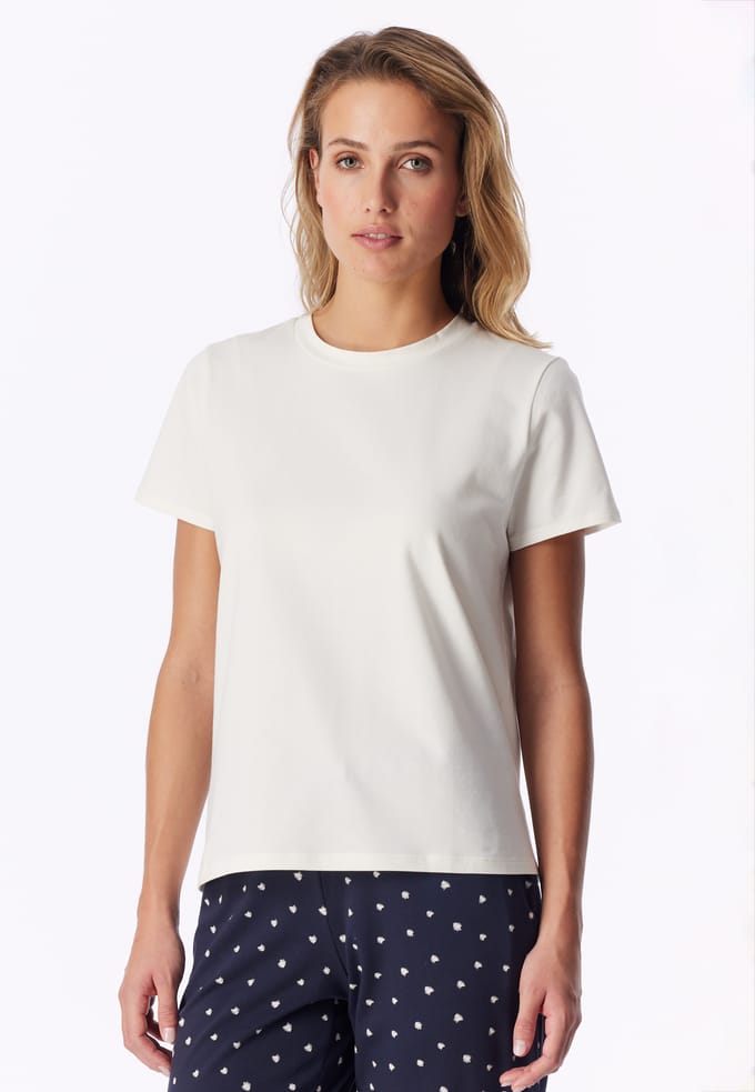 Shirt met korte mouwen, natuurwit - Mix+ Relax 48