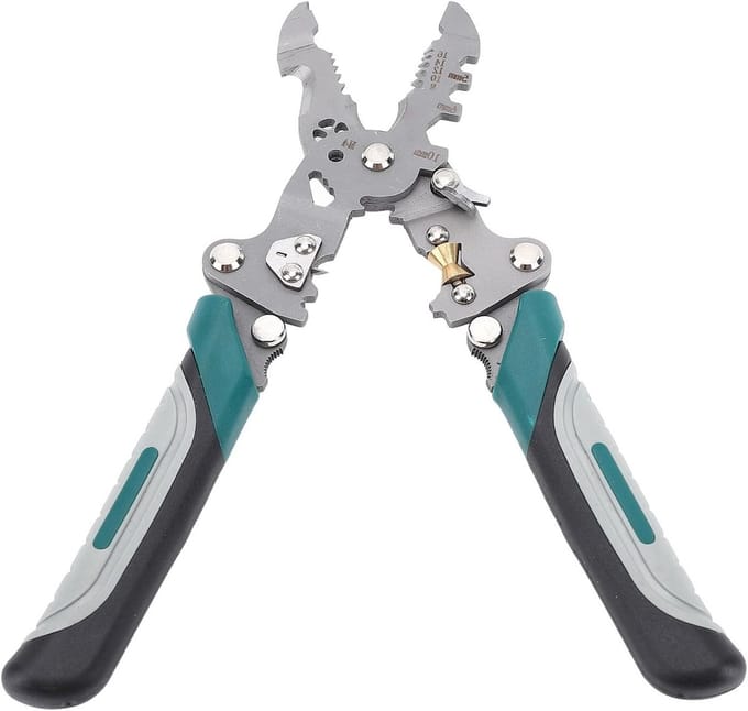 Professionele Draadstripper voor 8AWG tot 16AWG, Vouwbare Draadstripper, Efficiënte Elektrische Draadstriptool voor Thuis en Werkplaats