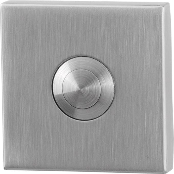 Deurbel - RVS geborsteld - RVS - GPF - GPF9827.02 vierkant 50x50x8 mm RVS geborsteld