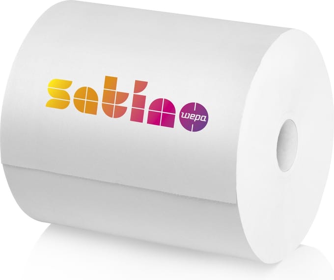 Satino Comfort | Industrierol | Wit | 2-laags | 2 rollen à 525 meter