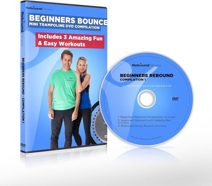 Mini Trampoline DVD - Thuis Workout - Fitness Thuis - 3 Beginner Trainingen - 19 x 13 cm - N.v.t.