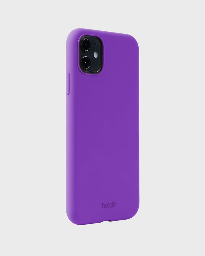 Phone Case Silicone Bright Purple iPhone 11