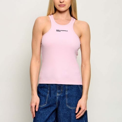 T-shirt Karl Lagerfeld Klj Ribbed Logo Tank