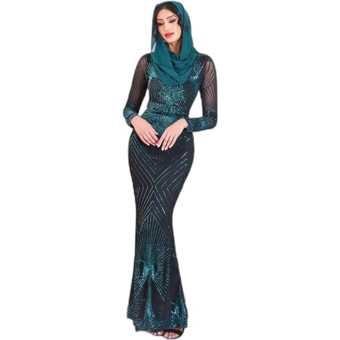Strakke damesjurk Goddiva Modesty Starburst Sequin