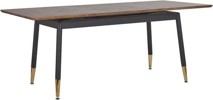 CALIFORNIA - Uitschuifbare eettafel - Donkerhout - 90x160/200cm - MDF