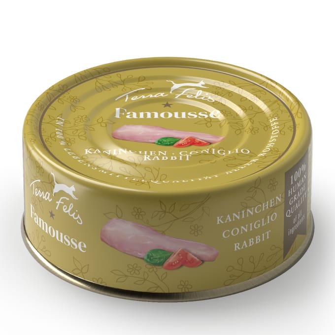 24x 80g Terra Felis Complete Konijn Kattenvoer nat