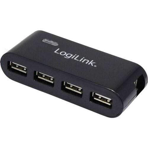 LogiLink UA0085 UA0085 USB-hub 4 poorten USB-A USB 2.0 480 MBit/s Zwart