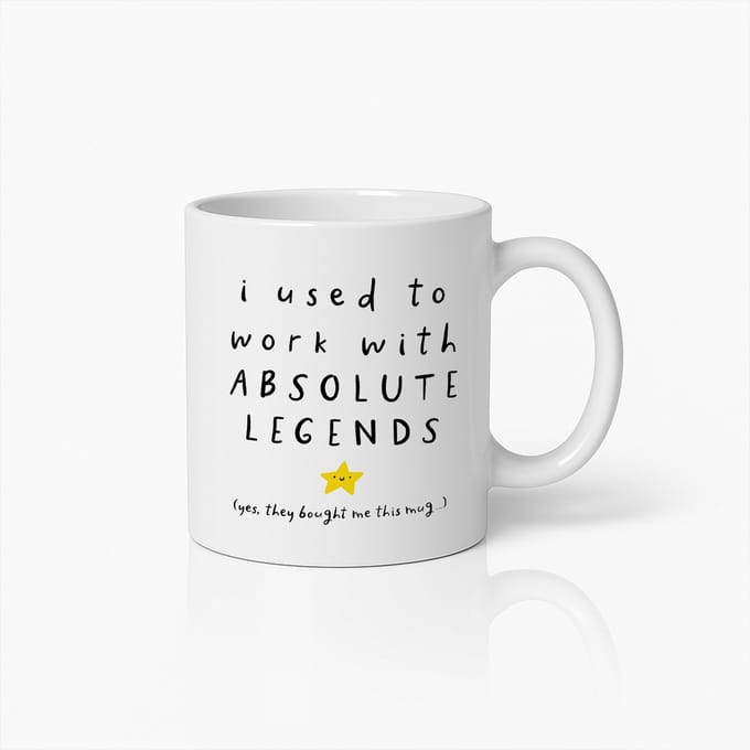 Afscheidsmok – 'Ik Werkte Met Absolute Legends' – Grappig Cadeau van Collega’s bij Vertrek