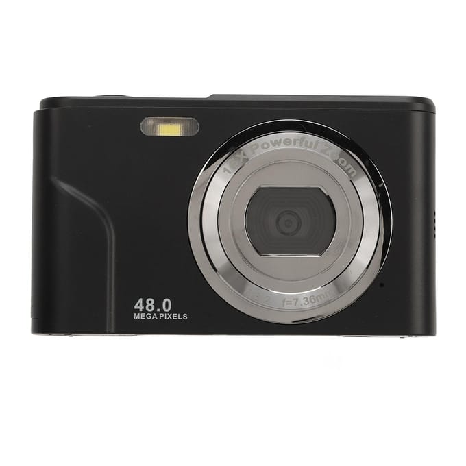 Appareil Photo Numérique 48MP Zoom 16X 1080P HD Écran IPS 2,4 Pouces Mini Appareil Photo de Poche Compact