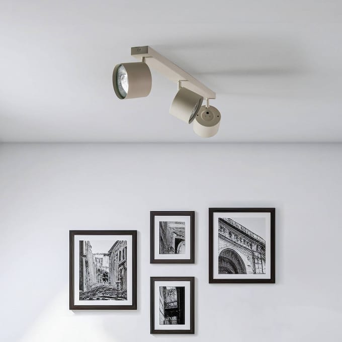 Argon Plafondspot Chloe verstelbaar 3-lamps, beige