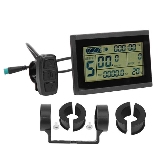 Conversion Vélo KTLCD3U Écran LCD Horizontal Noir et Blanc Connecteur Étanche black