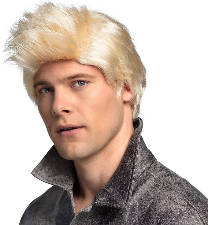 Boland - Pruik Nick Blond - Steil - Kort - Mannen - - 80's & 90's