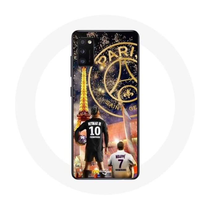 Coque pour Oppo A16 PSG Neymar et Mbappé Joyeux noël