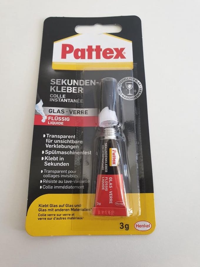 Pattex Secondelijm Glas 3g