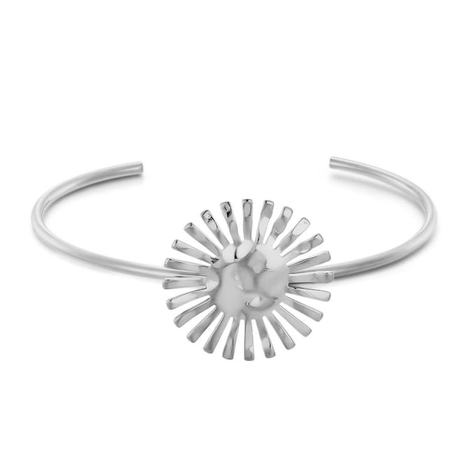 Twice As Nice Armband in edelstaal, zonvorm Zilverkleurig 19cm