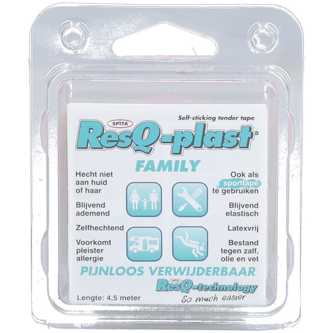 ResQ-plast Familie Roze 25mm 1 Pleister