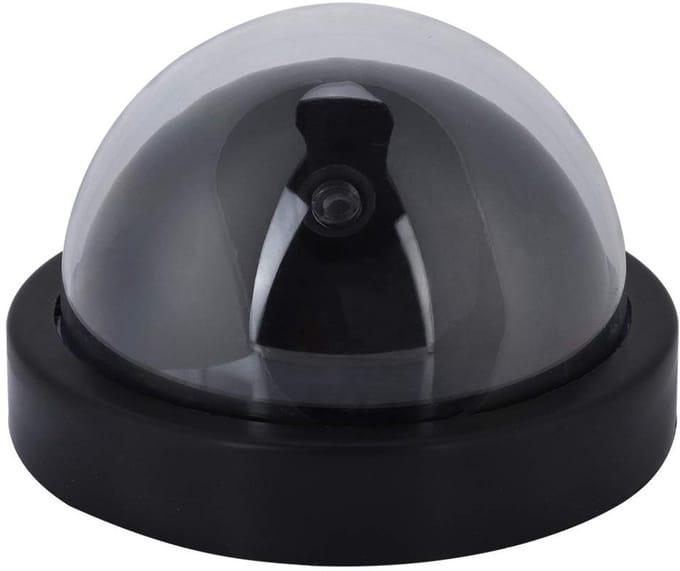 ONF3 - Dummy CCTV Dome Camera - Beveiligingscamera met LED Licht - Binnen en Buiten gebruik - Effectieve beveiliging - Valse camera - Realistisc...