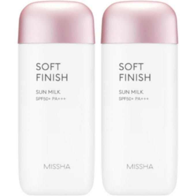 Missha All-Around Safe Block Soft Finish Sun Milk (2elk) Set