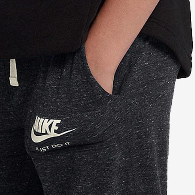 Pantalon de jogging Nike Logo Lettre Graphique Enfant Bas Noir 890279-010 S black