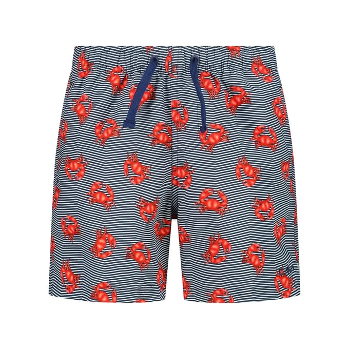 Gestreepte zwemshort met krabmotief kind CMP