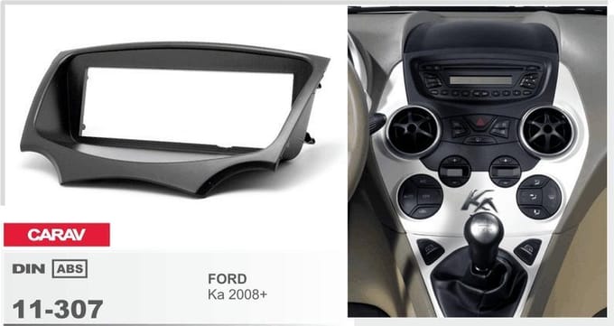 1-DIN FORD Ka 2008+ inbouwpaneel Audiovolt 11-307