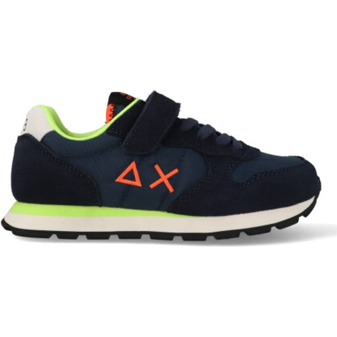 Sun68 Boys Tom Fluo Sneakers - Jongens - Blauw - Maat 30