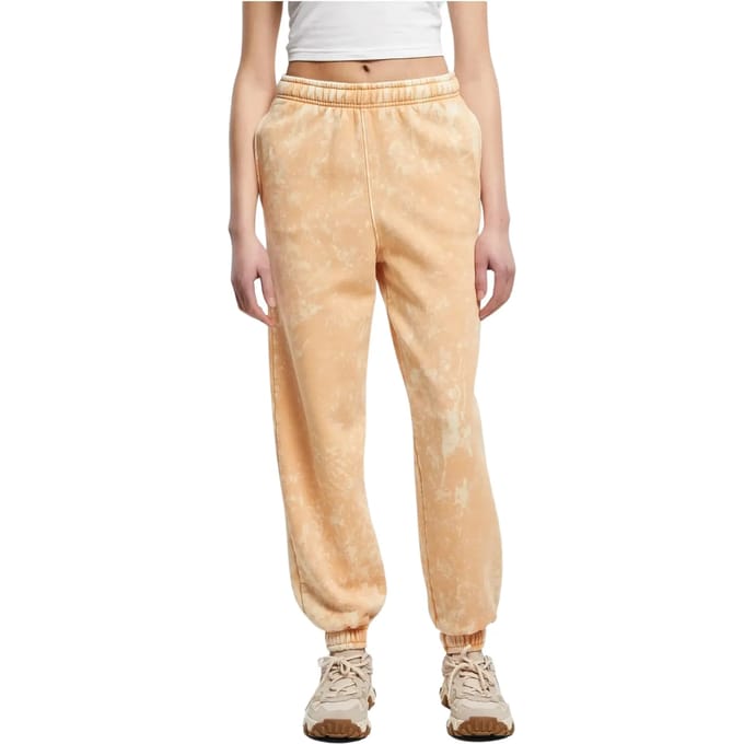 Urban Classics - Towel Washed Dames joggingbroek - XS - Oranje