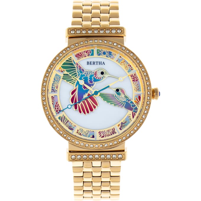 Bertha Emily parelmoer armbandhorloge