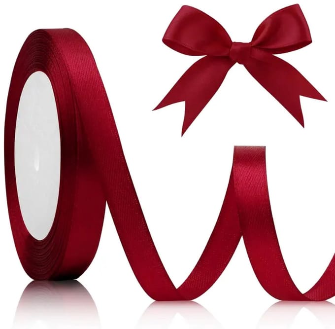 Kerst lint rood 23 meter - kerst - cadeau - feest