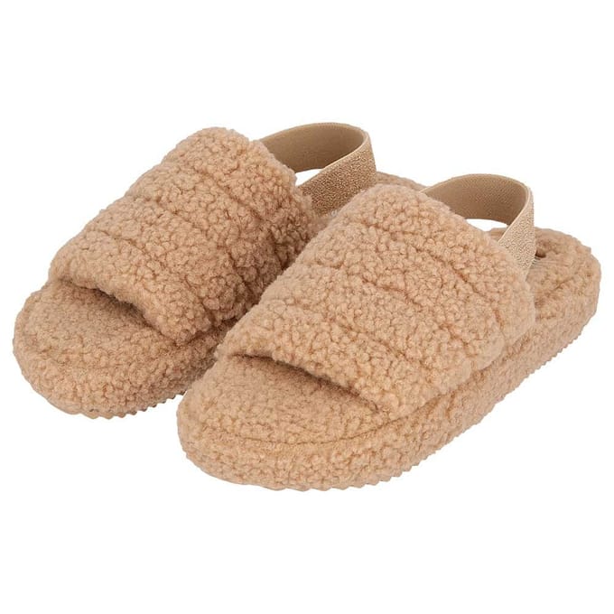 Pantoffel Slipper Dames - Teddy - Beige / 37/38