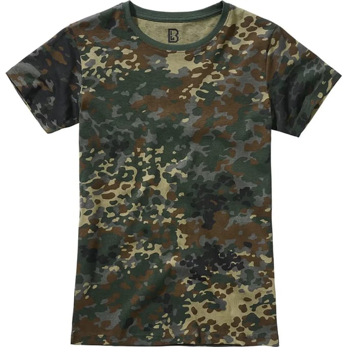 Brandit - Basic Dames Tshirt - XS - Groen