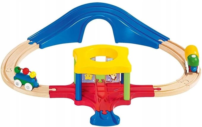 Playtive Junior Houten Treinenset - 13 Delen, 18m+