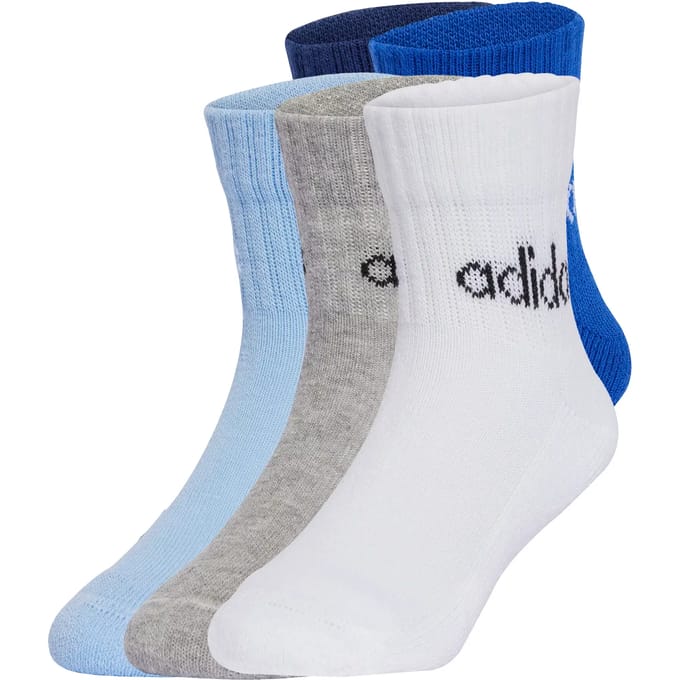 Adidas 5-pack kinder sokken blauw - Maat 28/30