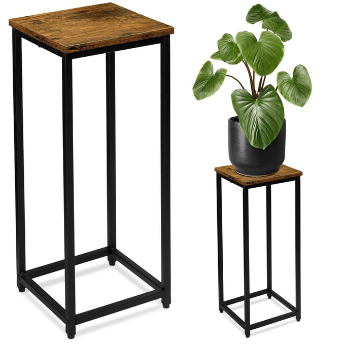 ARBEN RUSTIC loft bloemenstandaard, zwart, 60 cm