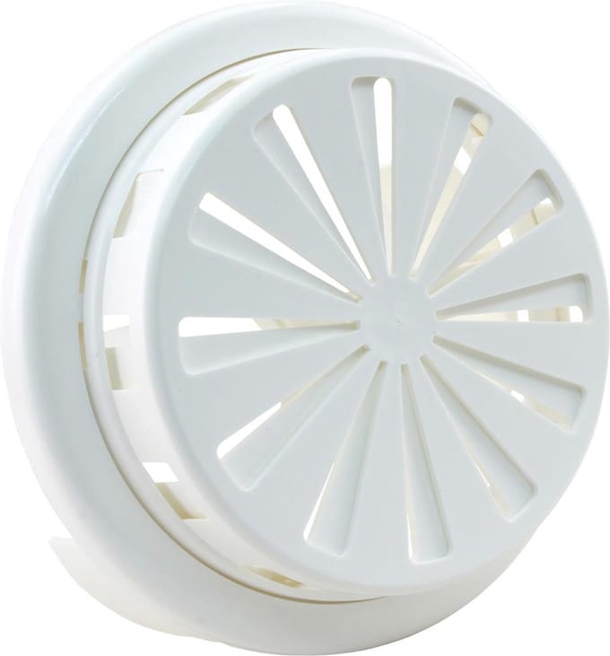 Starx ventilatierozet verstelbaar, kunststof Ø100 150mm - wit (45.708.60)