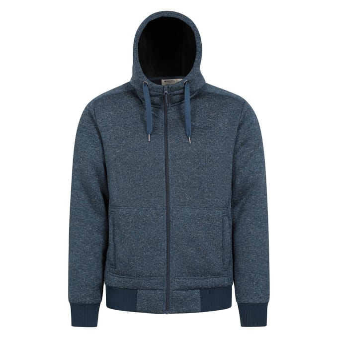 Mountain Warehouse Heren Nevis II Bont capuchon (Donkerblauw)