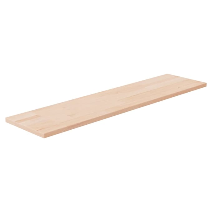 vidaXL - Plank - 80x20x1,5 - cm - onbehandeld - massief - eikenhout