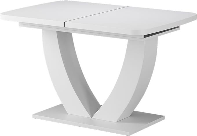 Vicco Eettafel Fenaro, Wit, 120-160 x 80 cm Uitschuifbaar