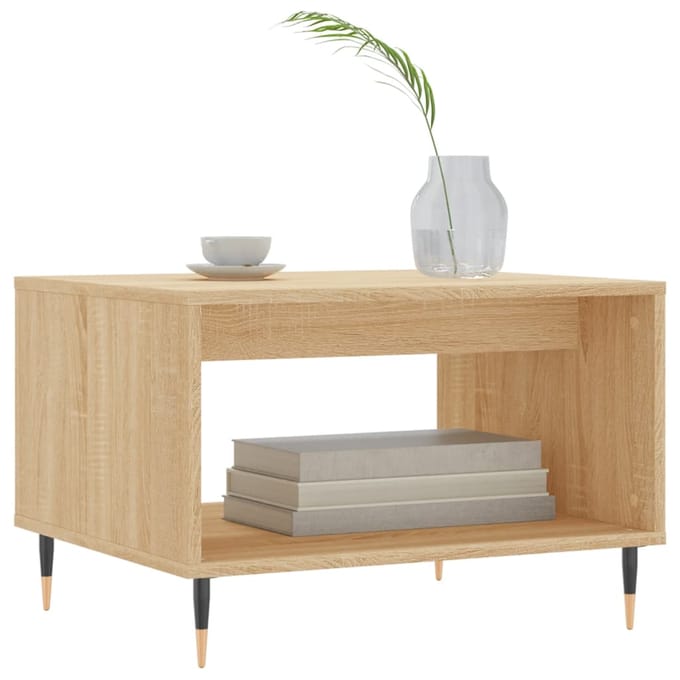 Table Basse, Chêne Sonoma, 60X50X40 Cm, Matériau à Base de Bois