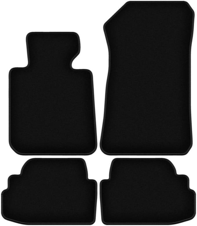 BASIC zwarte veloursmatten voor: BMW 1 E82 coupé (2007-2013)