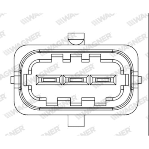 Sensor, smoorkleppenverstelling WAGNER THR00027