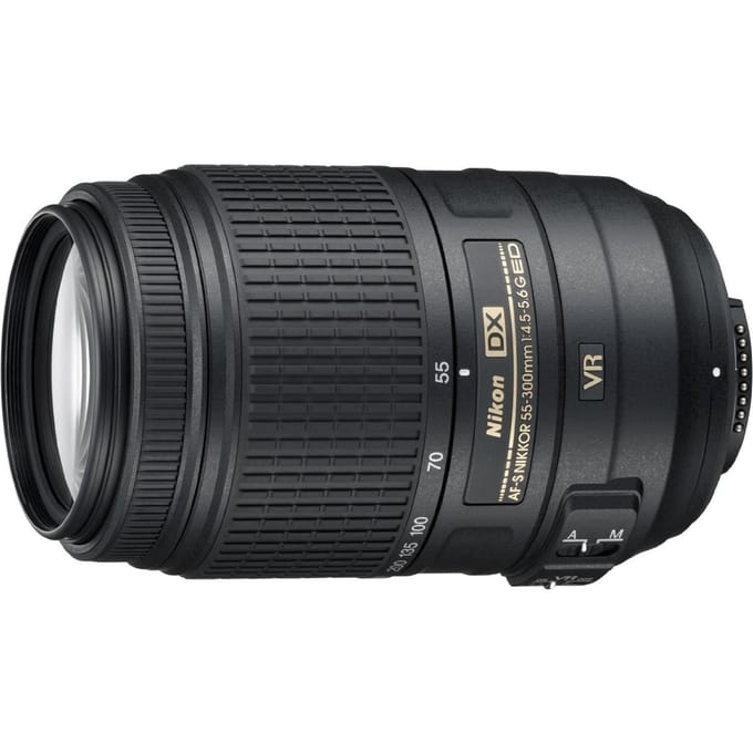 Nikon Objectif AF-S DX NIKKOR 55-300mm f/4.5-5.6G ED VR noir