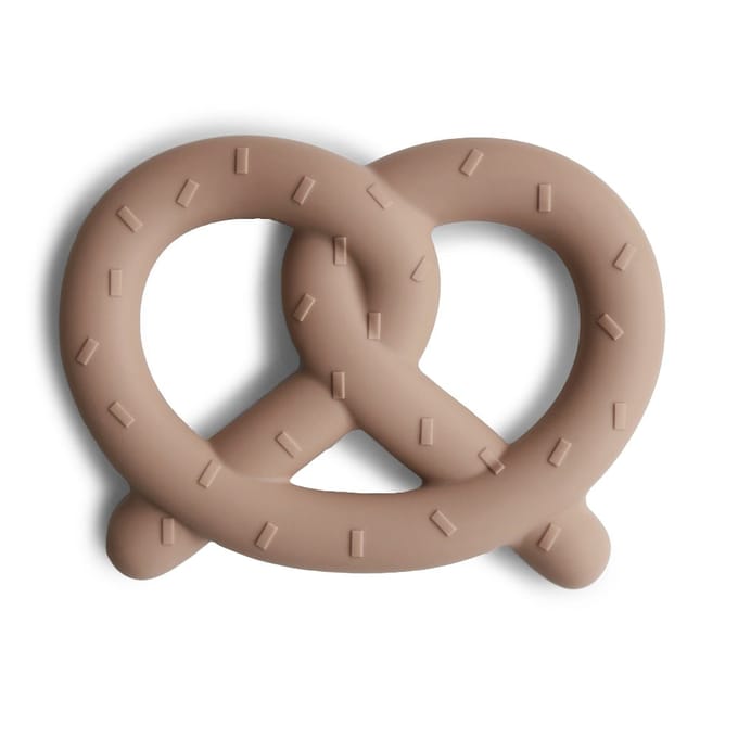 Mushie - Bijtring - Pretzel - Naturel - 3 maanden+