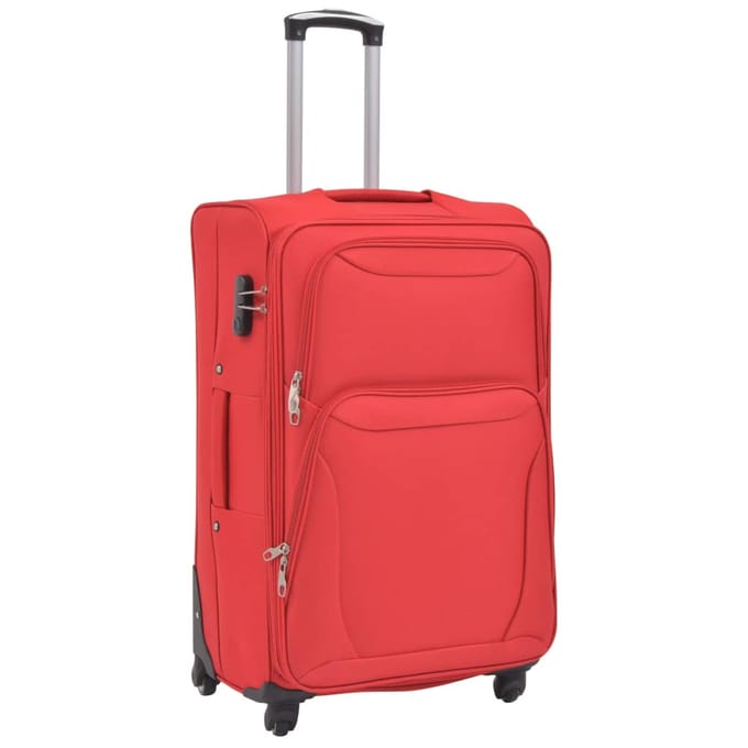 vidaXL - Trolleyset - rood - 3-delig