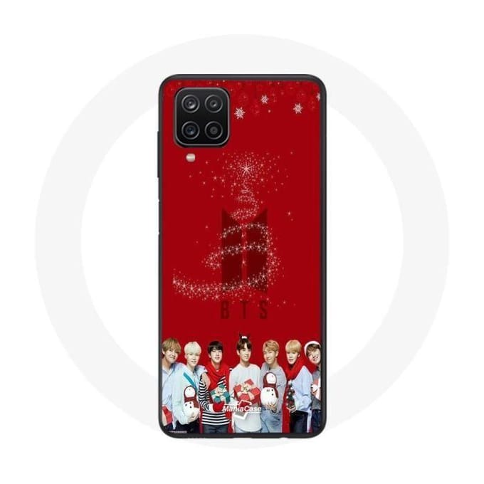 Case voor Samsung Galaxy A22 4G BTS Bangtan Boys Rode Achtergrond Kerstcadeau 2023