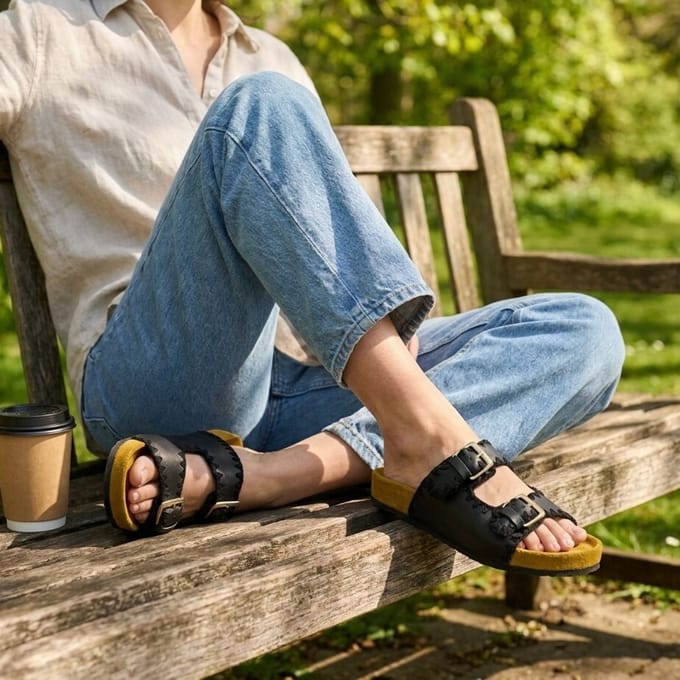 Aqa Slippers zwart Textiel - Maat 37