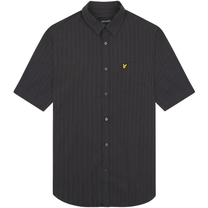 Lyle & Scott merk borstlogo gunmetal overhemd