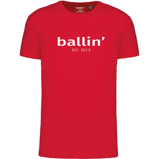 Ballin Est. 2013 - Heren Tee SS Regular Fit Shirt - Rood - Maat S