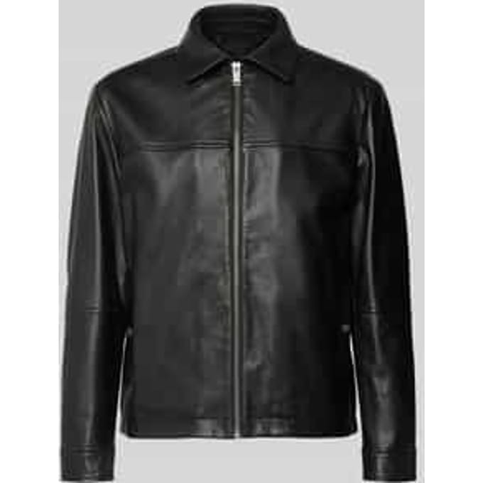 regular fit leren jack van puur schapenleer model 'JOBAN1'