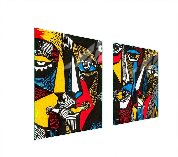 TMK ArtDeko Serie - Snijplank - Pop Art - Glas - 85x52 cm
